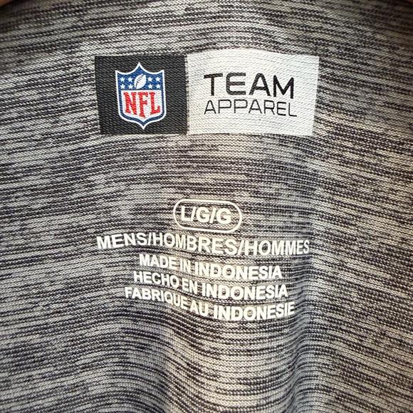 Philadelphia Eagles Team Apparel Gray NFL Pullover.Large - Picture 7 of 7